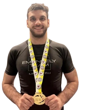 ירין עם מדליית זהב מתחרות No Gi